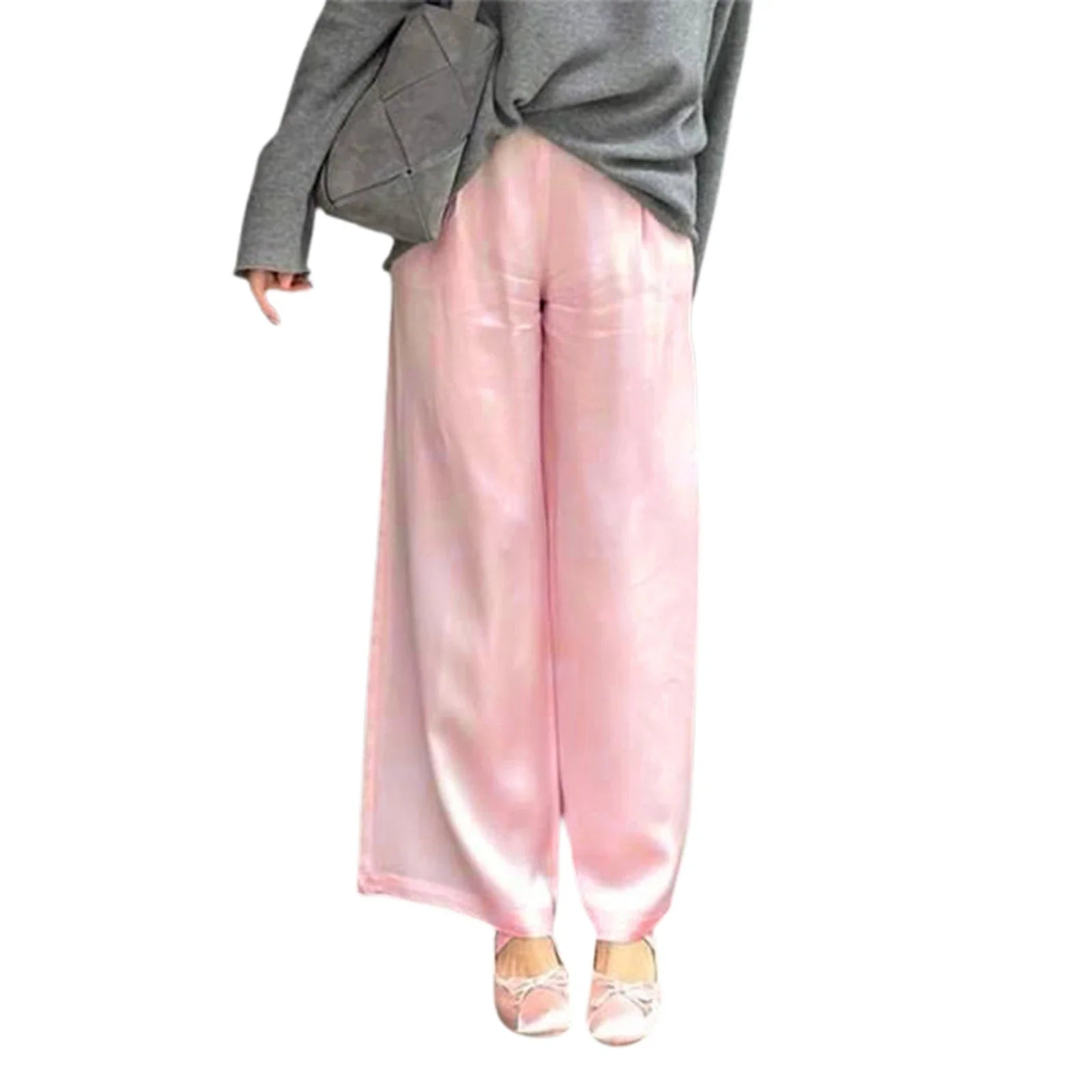 Women's Elegant Satin Dress Pants
